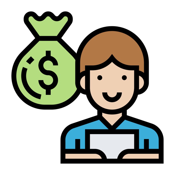 See more icon inspiration related to money, news, professions and jobs, presenter, news reporter, reporter, dollar symbol, presentation, speech and people on Flaticon.