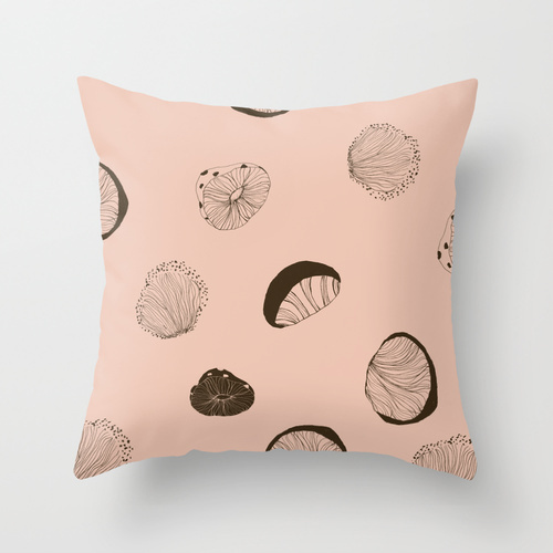 society6.com/uinverso #mushroom #brown #pattern #pink