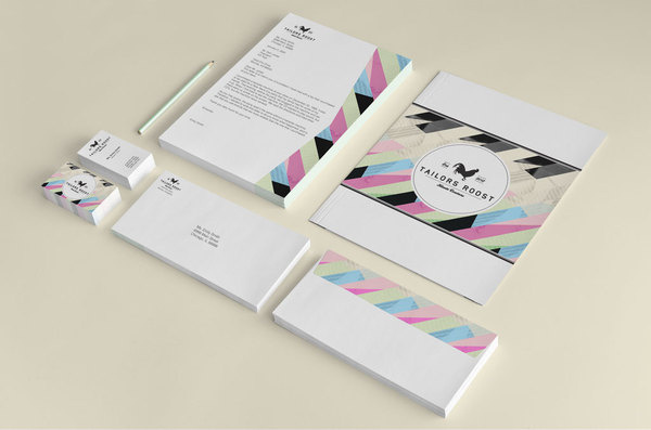 Tailors Roost J.T. Franks #stationary #identity #branding