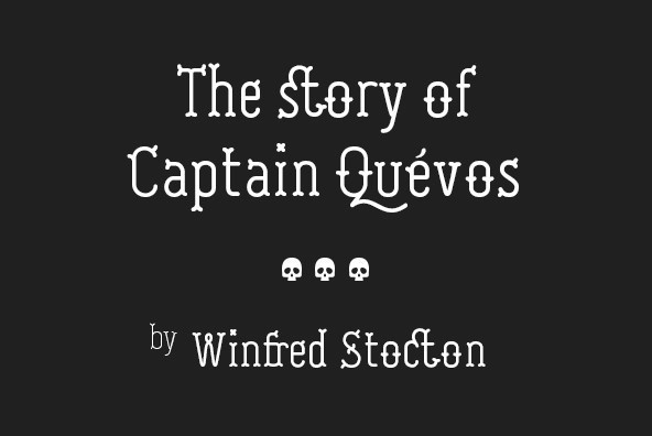 Swashbuckle - http://www.youworkforthem.com/font/T5242/swashbuckle #swashbuckle #font #serif #display #black #story #ligature #type #skull #pirate #typography
