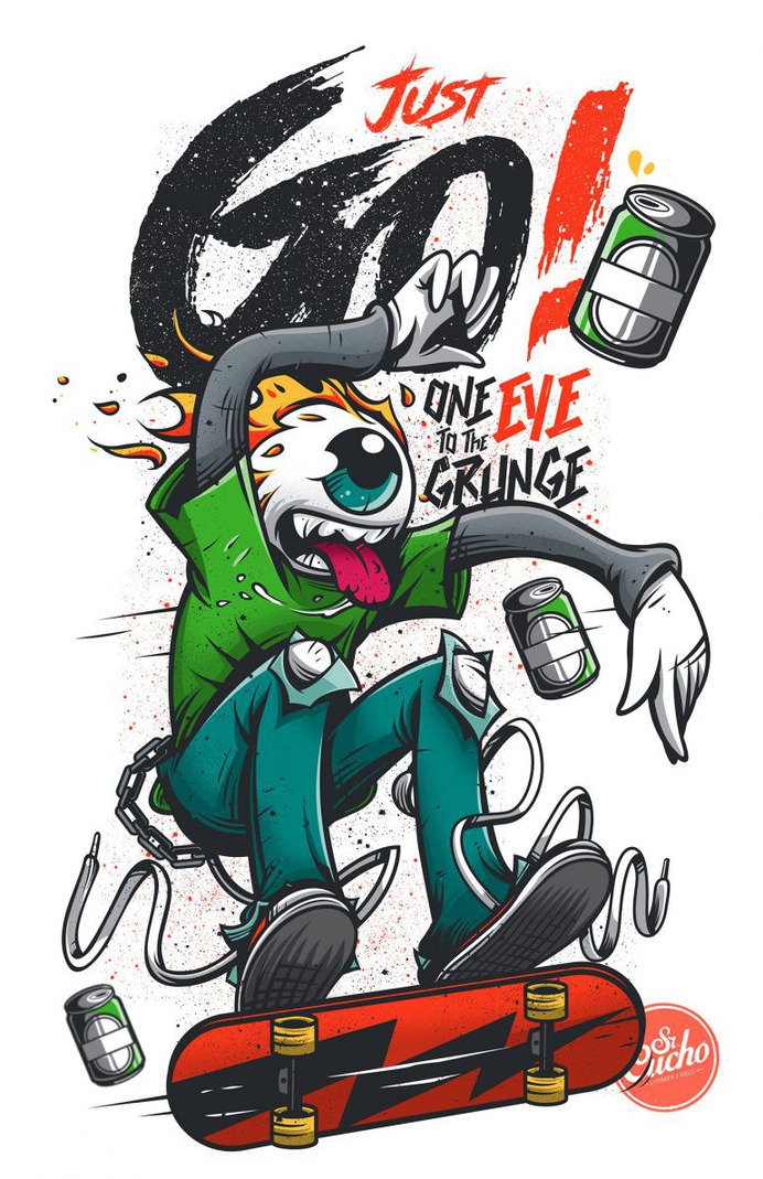 One eye to the grunge