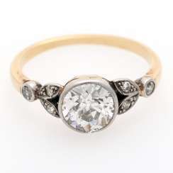 ART DECO women's ring-m. 1 Altschliffdiam.