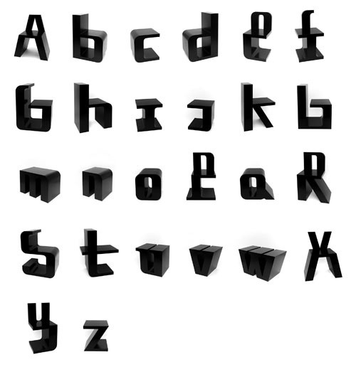 The Sixteenth Division (viaÂ design milk) #type #alphabet #bench #seat