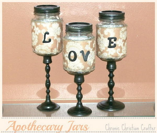 50+ Cute Mason Jar Craft Ideas #mason #bottle #jar #craft #homemade #diy