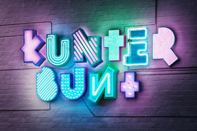 #neon #typography #3D #lights
