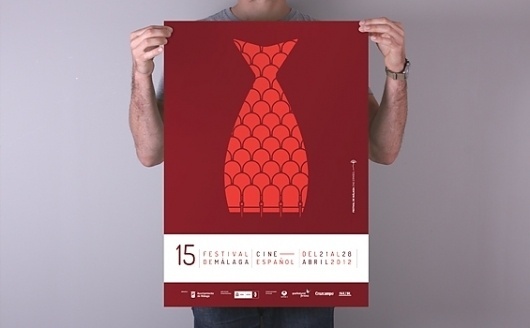 bRIDA / ESTUDIO CREATIVO #red #brida #festival #scales #fish #malaga #illustration #cinema #poster #metaphor