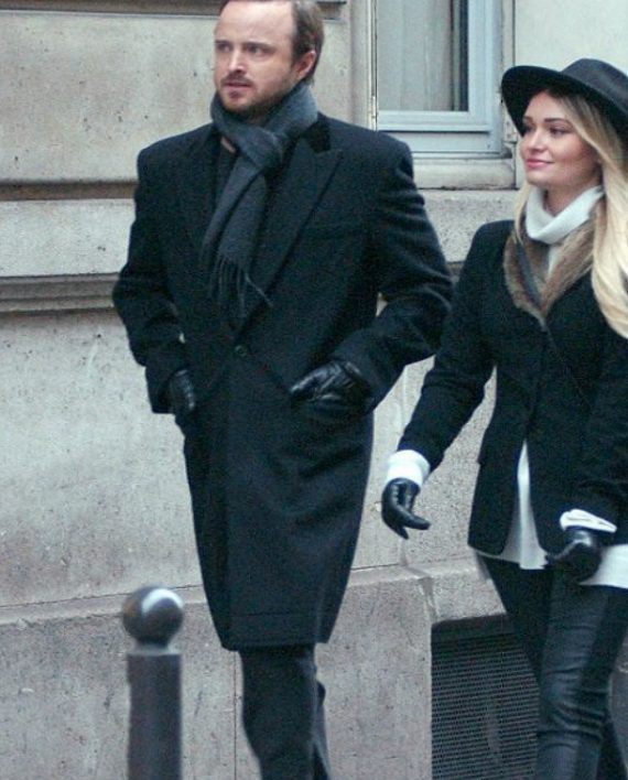 Aaron Paul Paris Stylish Wool Trench Coat (3)