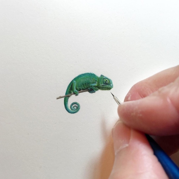 Incredible Tiny Paintings By Karen Libecap #painting #artwork #tiny #karenLibecap