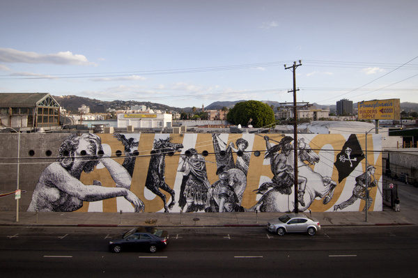 woodkid and cyrcle collaborate on los angeles mural 12 #woodkid #cyrcle #mural #and