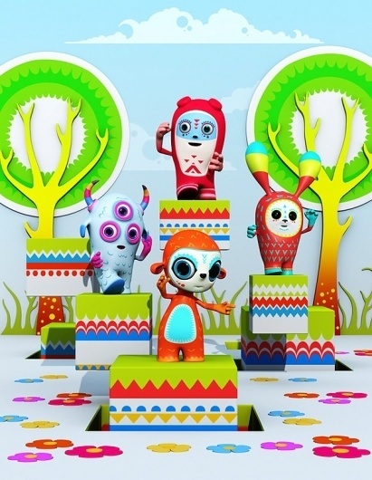 Theodoru 3D on the Behance Network #theodoru #toys #colorful #relevant