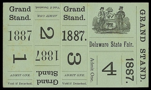 E P H E M E R A / LOVE these grand stand tickets! #green #vintage #ephemera