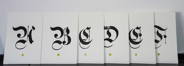 Blackletter set #typography