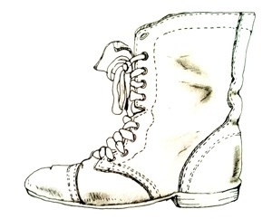 FINE ART #boots #illustration #ups #lace