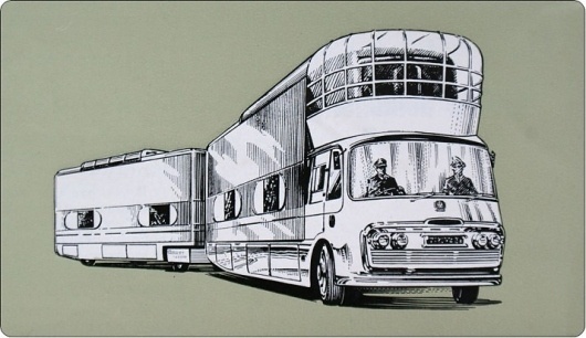 Vintage Mobile Cinema #illustration #cinema #mobile #vintage