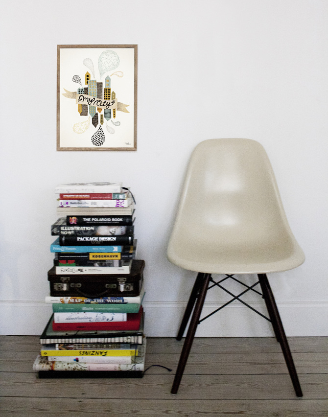 #nordic #design #graphic #illustration #danish #simple #nordicliving #living #interior #kids #room #poster #city #town #houses