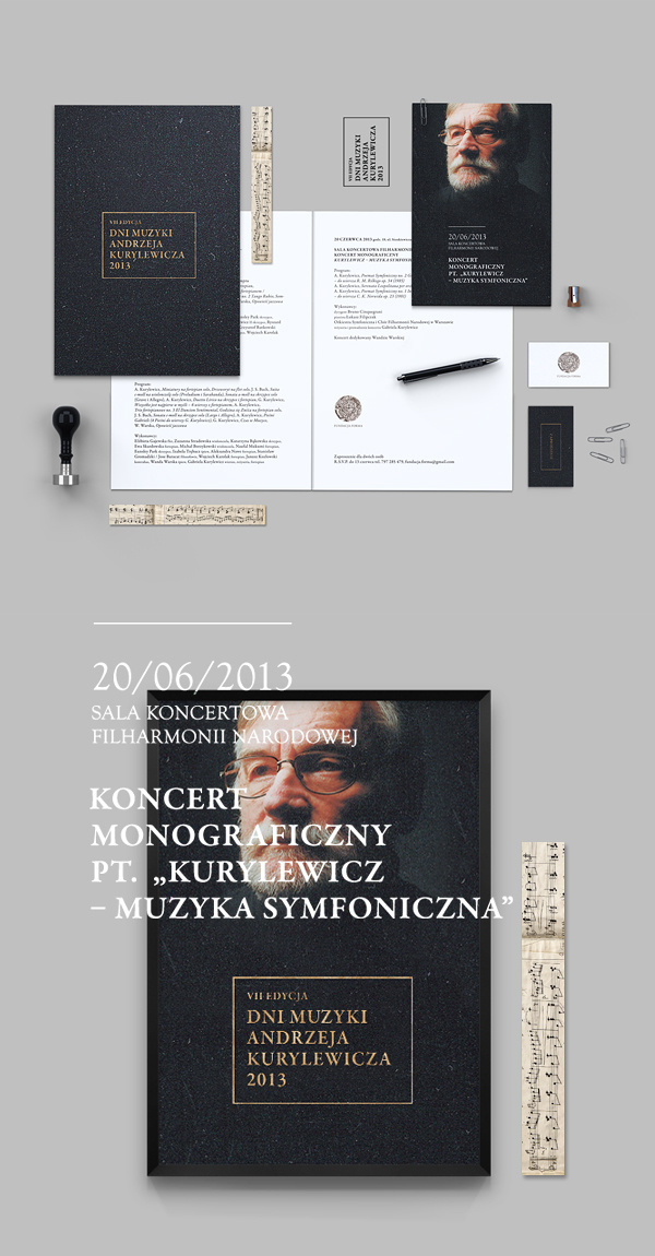 Andrzej Kurylewicz Days / Warsaw Philharmonic on Behance #print #branding