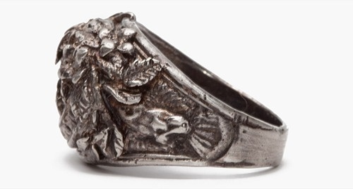 Robert Geller Flower College Ring #silver #jewelry #ring #geller