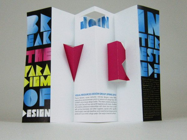 Brochure design idea #86: Visual Resources Design Group Recruiting Brochure