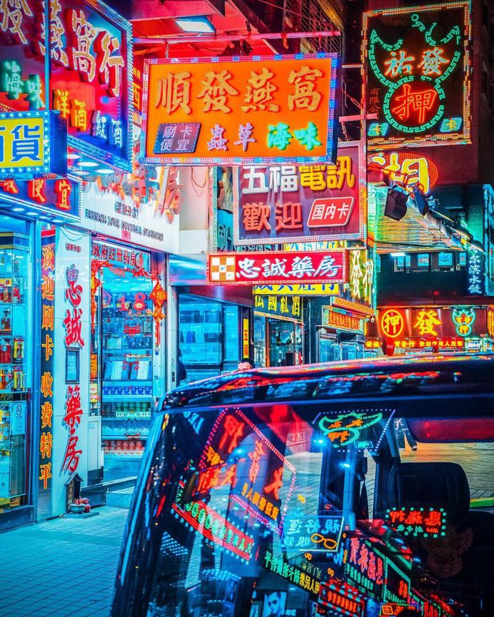 Neon, Moody and Cinematic Nightscapes of Shanghai and Beyond by Victor Chiang