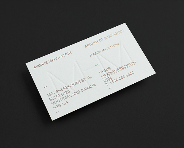 MHM ARCHITECT on Behance #card #print #business #stationery