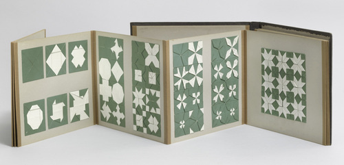 Fannie E. Kachline. Paper folding. c. 1890 #print #folding #paper