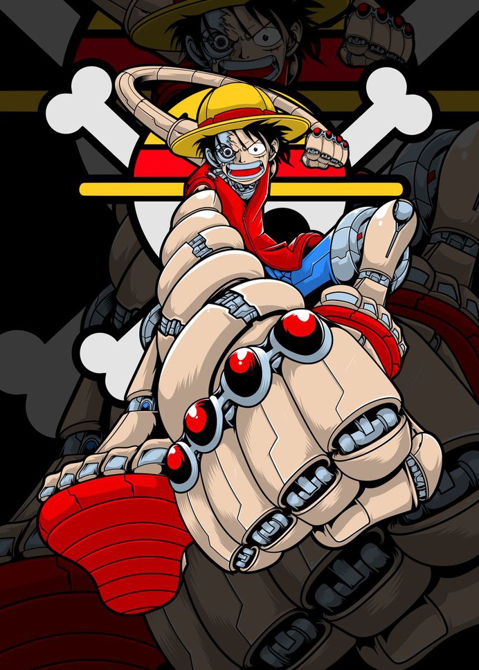 "Monkey D Luffy" Poster Print on metal by Sam Kal