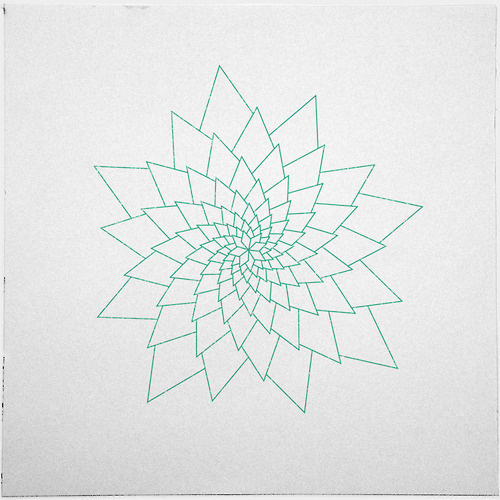 #307 Aster – A new minimal geometric composition each day