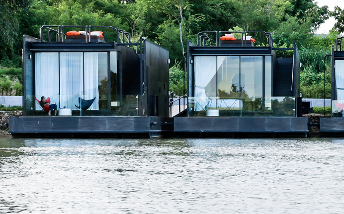 X-Float on the River Kwai Bridge