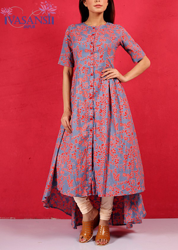 Vasansi Grey Cotton Tunic