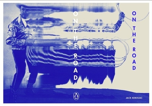 New work from Esai Ramirez! Sweet book cover for On the Road by Jack Kerouac. It #spec #design #book #cover #ramirez #esai #type #typography