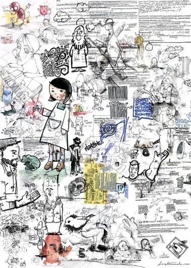 Sketches Art Print by Sergi Ferrando | Society6 #doodles #illustration