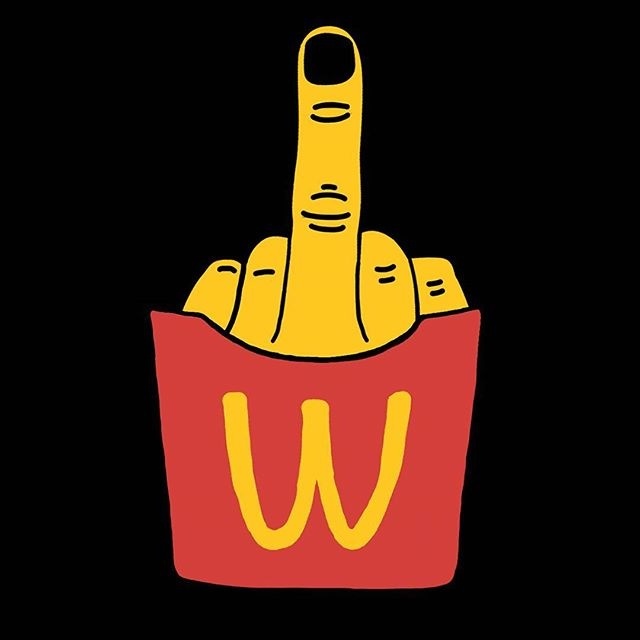 McFinger #finger #fries #mcfinger #illustration