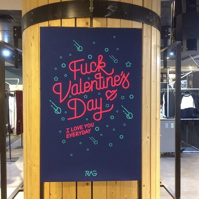 Special Valentine's Day poster Tag someone you love for a chance to win our free Fuck Valentine's Day poster! Winners will be announced Frid #valentines #typedesign #lettering #graphicdesign #design #typoposter #valentinesday #wallart #poster #homedecor #love #telaviv #typography