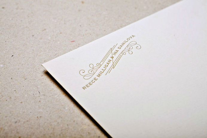 Reece & Ina Wedding Invitation #logo #print #lettering