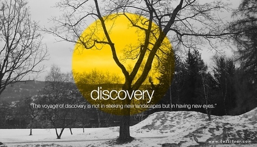 Visual Design #visual #tree #quote #yellow #design #discovery #photography