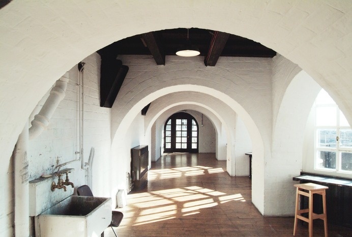 The Mac Photographic Archive/ SECOND FLOOR — LOGGIA JAN 2014 The 'Loggia' corridor and bay windows leaading to east of building and profes #mac