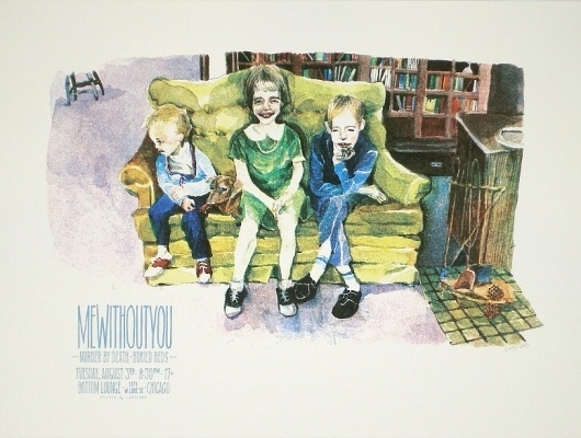 Landland — Mewithoutyou #landland #silkscreen #poster