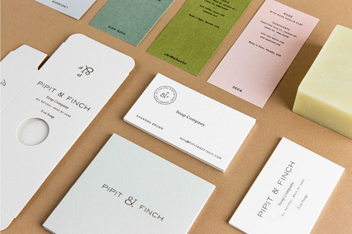 Pipit & Finch Identity - Mindsparkle Mag Saturday Studio designed the identity for Pipit & Finch – a brand that hand makes soap from all natural, botanical ingredients. #logo #packaging #identity #branding #design #color #photography #graphic #design #gallery #blog #project #mindsparkle #mag #beautiful #portfolio #designer