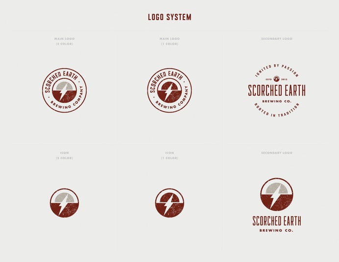 Scorched Earth Brewing Identity Design by Knoed Creative