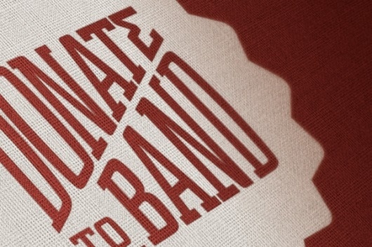 Donate to Band Brand Identity and Website Design on the Behance Network #tela #fabric #nilon #texture