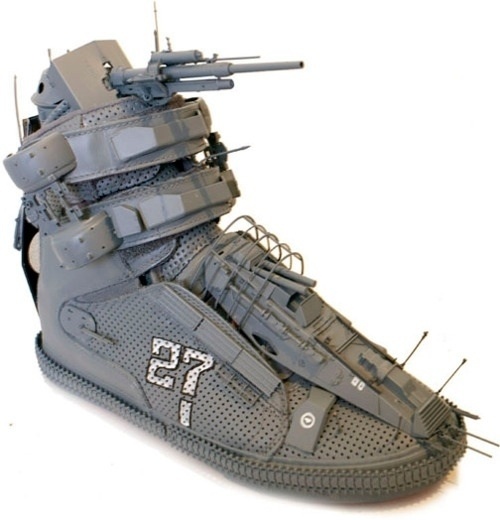 Laughing Squid #war #shoes #sneaker #art