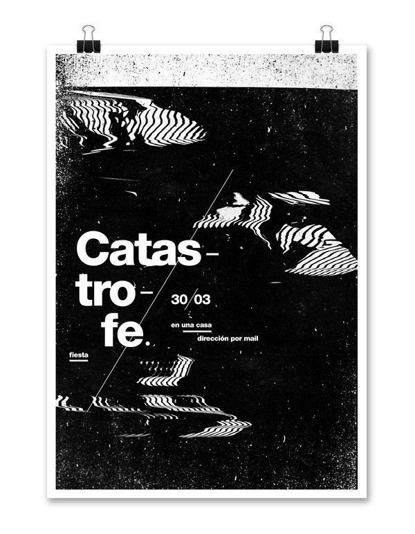 Fiesta Catástrofe on Behance #design #poster
