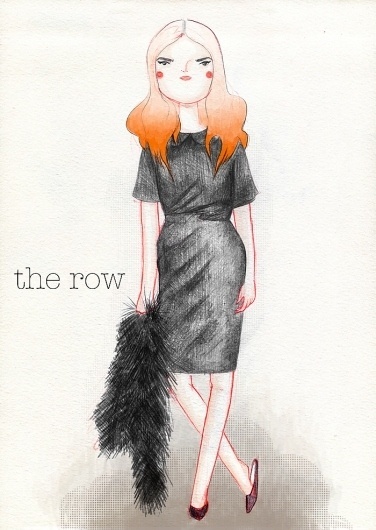 KRISATOMIC #girl #row #the #illustration #atomic #fashion #kris
