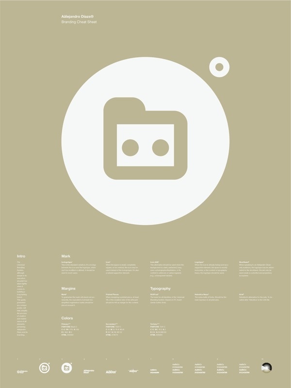 Universal Branding System Poster (Axc3xa4lejandro Dxc3xadazs) #inspiration #creative #information #branding #icon #design #graphic #grid #system #poster #logo #typography
