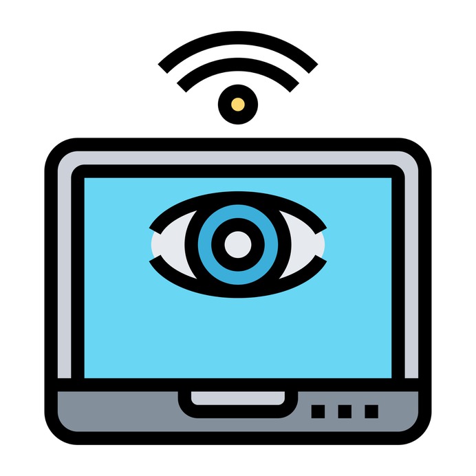 See more icon inspiration related to electronics, observation, online, wifi, signal, screen, monitor, technology, application, computer and social on Flaticon.