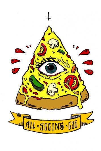 bangarang #illustration #tattoo #pizza