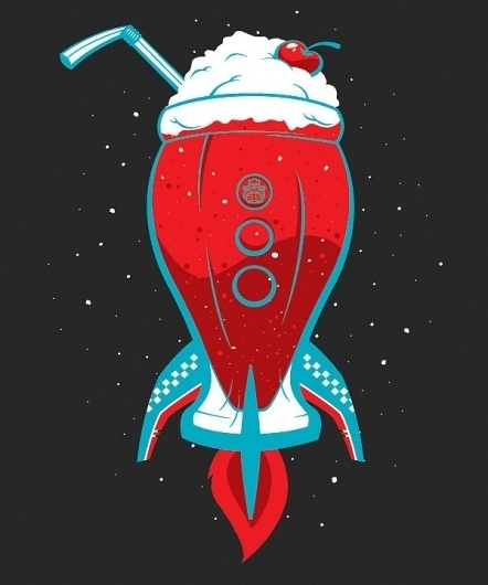 Rocket Shake #space #cherry #spaceship #rocket #shake