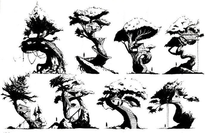 ArtStation - Designing the Treehouse, Waiji Choo #treehouse