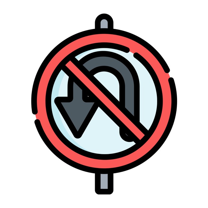 See more icon inspiration related to u turn, traffic sign, not allowed, circulation, signaling, warning, signs and arrow on Flaticon.