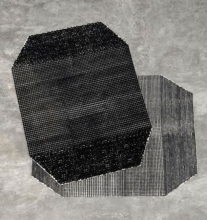 Black On White Semis Carpet by Bouroullec - InteriorZine #rugs #carpets #productdesign #design